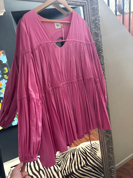 Aje Pink Mini Dress/ Top RRP $500-600