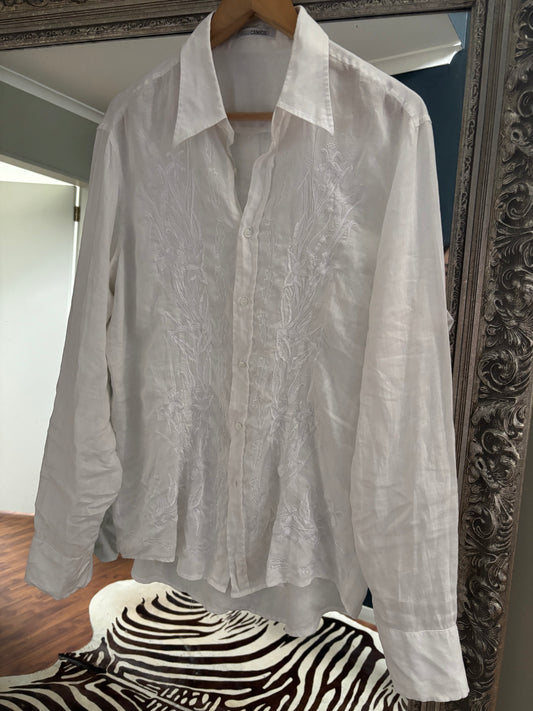 Italian Made Embroidery Line Shirts