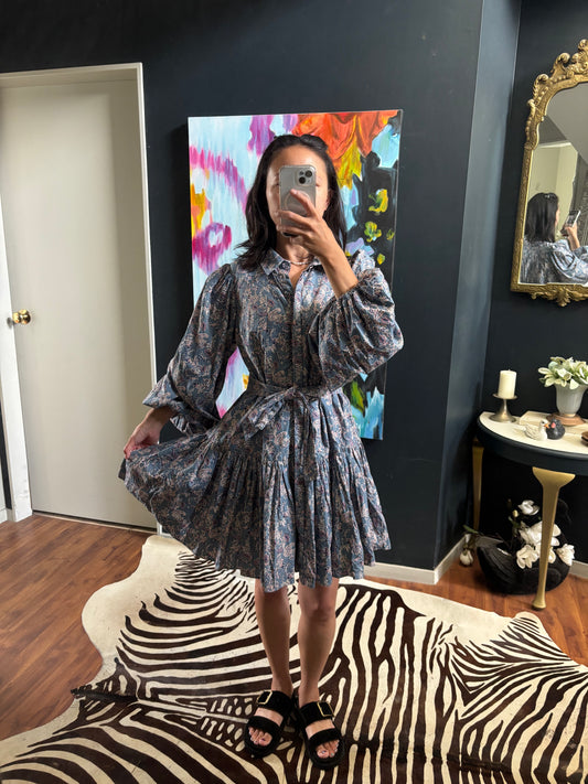 SUPERETTE Balloon Sleeve Dress RRP $269