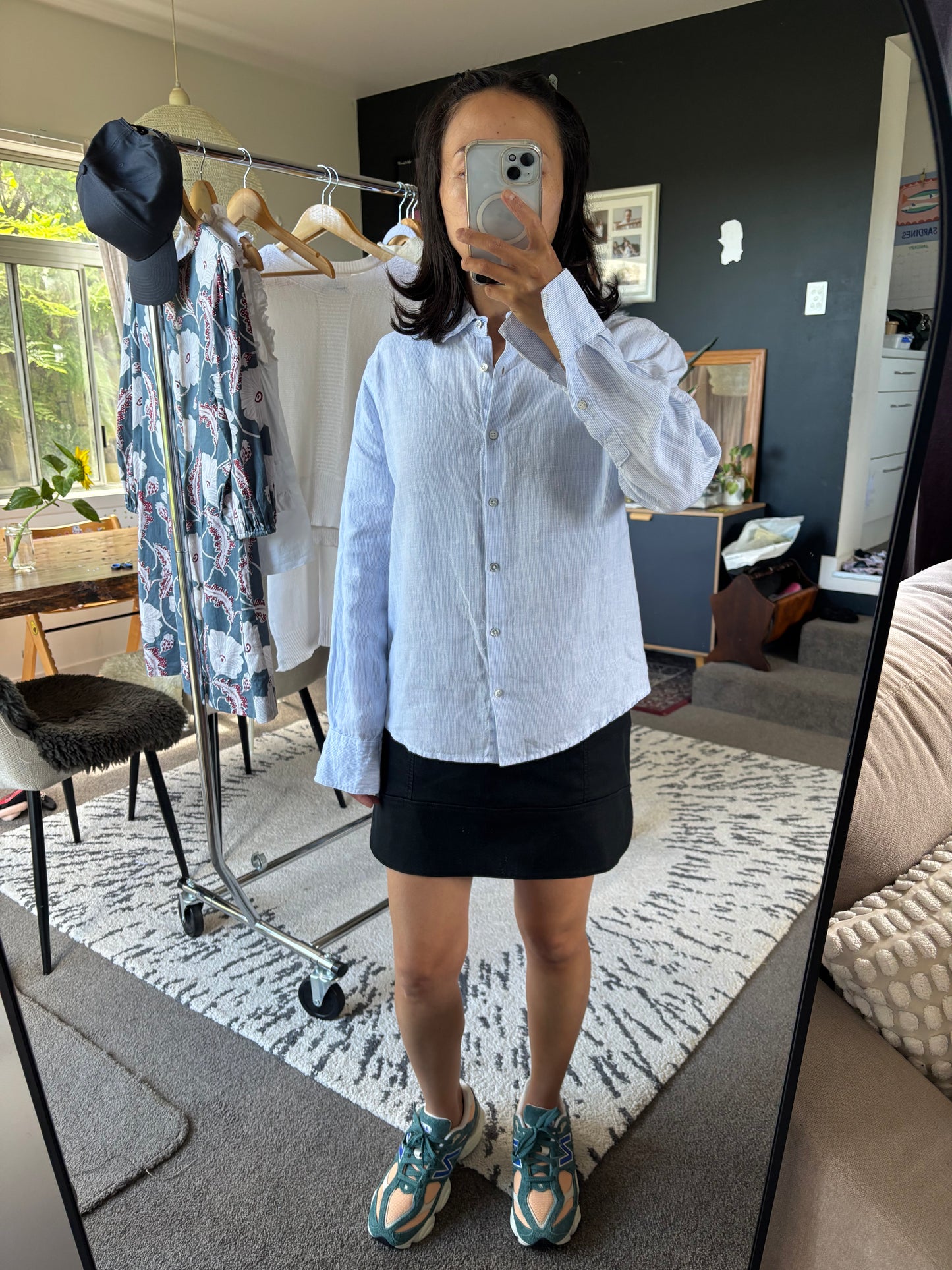 STATUS ANXIETY Linen Boxy fit shirts